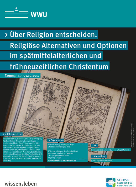 Plakat der Tagung "Über Religion entscheiden"