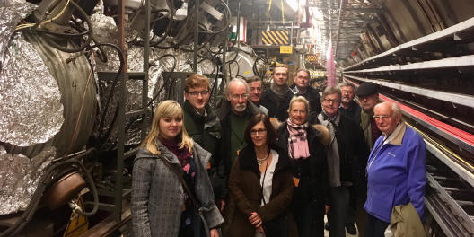 The Regional group Hamburg on a guided tour at the DESY - Deutsches Elektronen-Synchroton.