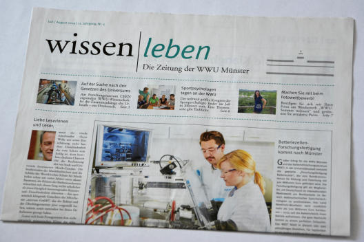 wissen|leben, The Newspaper of the University of Münster (since 2007)