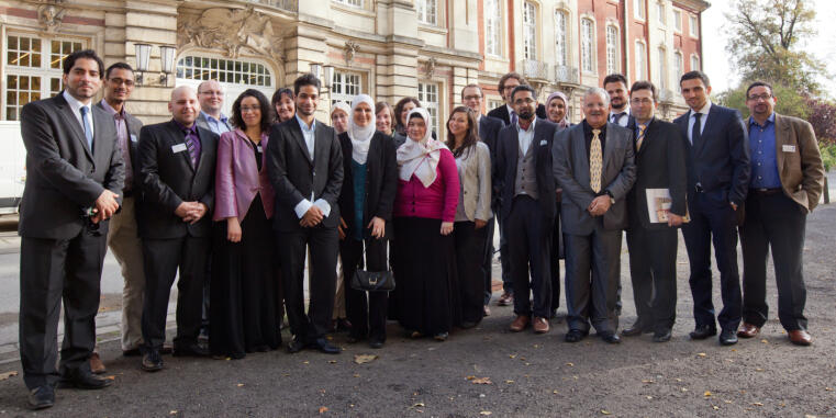 ZIT-Mitarbeiter bei der Eröffnung des Zentrums für Islamische Theologie am 30. Oktober 2012.